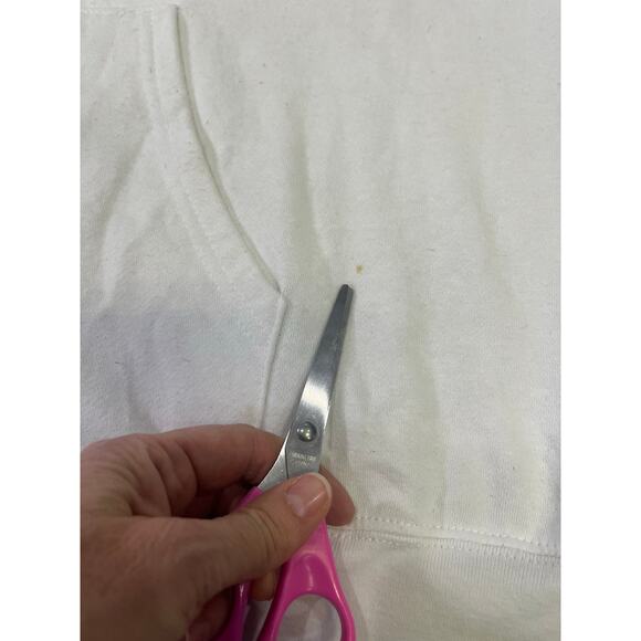 Disney Winnie‎ the Pooh Embroidered Parch Zip-Up Hoodie, Womens XL White Piglet - Picture 6 of 10